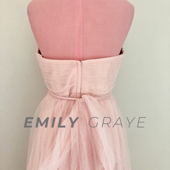 BHLDN Jenny Yoo Annabelle Tulle Gown in Pink Size 6 EUC - Picture 4 of 6